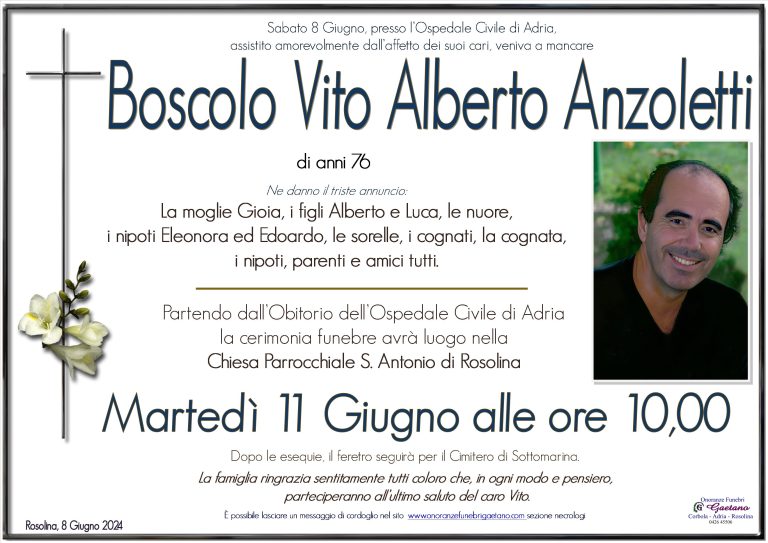 Boscolo Vito Alberto Anzoletti