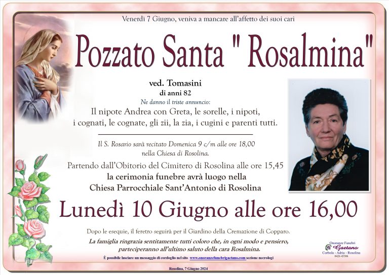 Pozzato Santa ” Rosalmina”