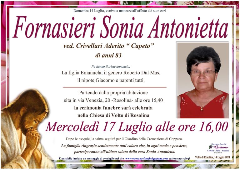 Fornasieri Sonia Antonietta