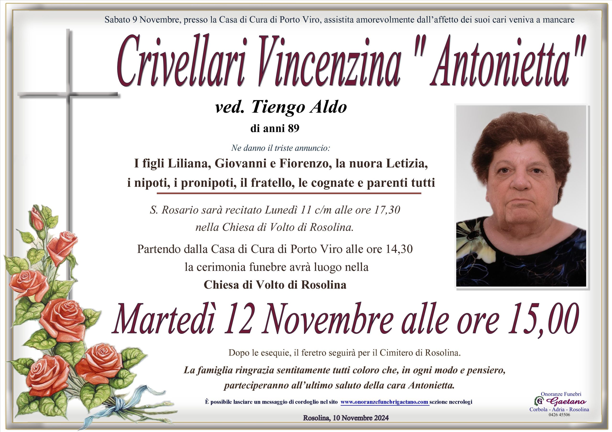 Crivellari Vincenzina ” Antonietta”